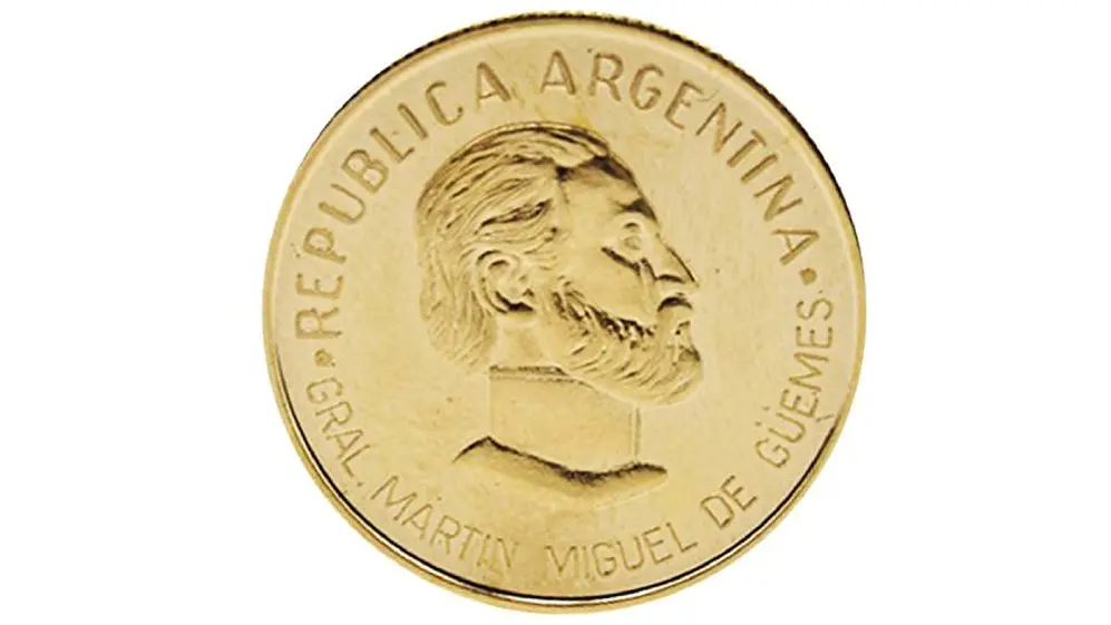 Moneda por el aniversario de la muerte de Güemes
