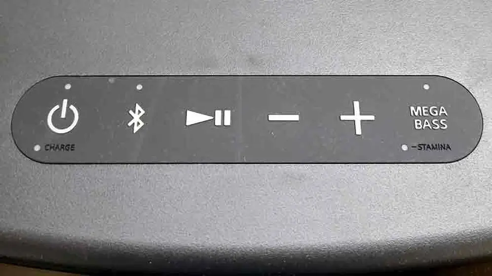 Botones para el control del equipo.