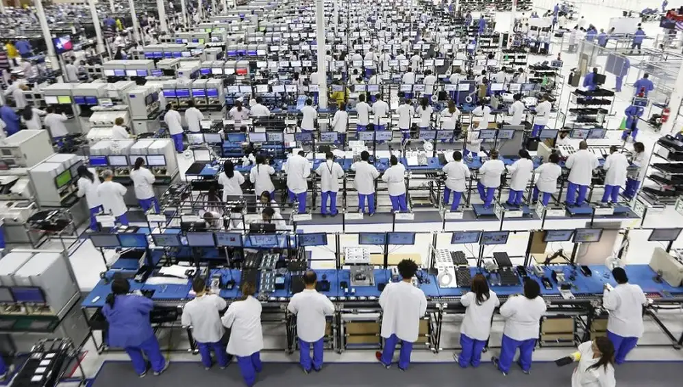 Planta de Foxconn en China.