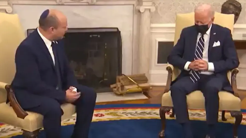 ¿Se durmió?: Biden preocupó al israelí Naftalí Bennet.