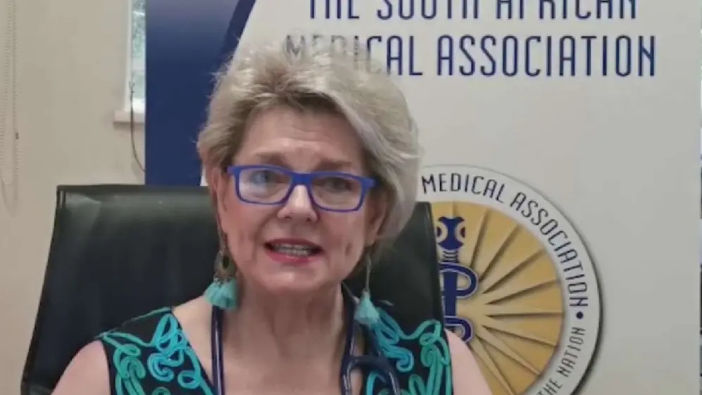 Angelique Coetzee, presidenta de la Asociación Médica de Sudáfrica