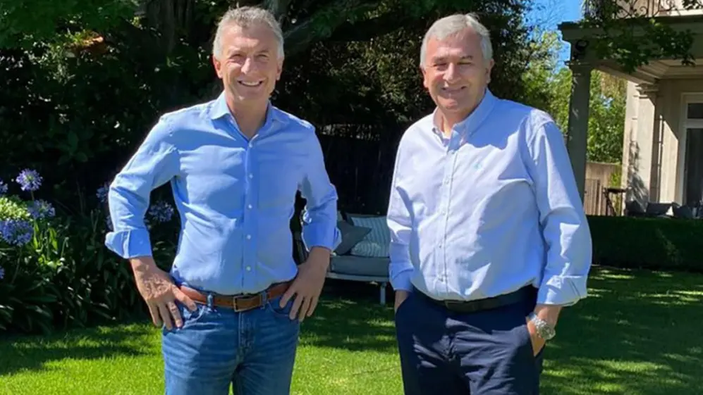 Macri y Morales, a fines del año pasado. El ex presidente todavía ocupa un lugar gravitante en el espacio que fundó.