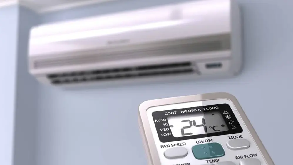 El ajuste correcto de la temperatura del aire acondicionado ahorra luz.