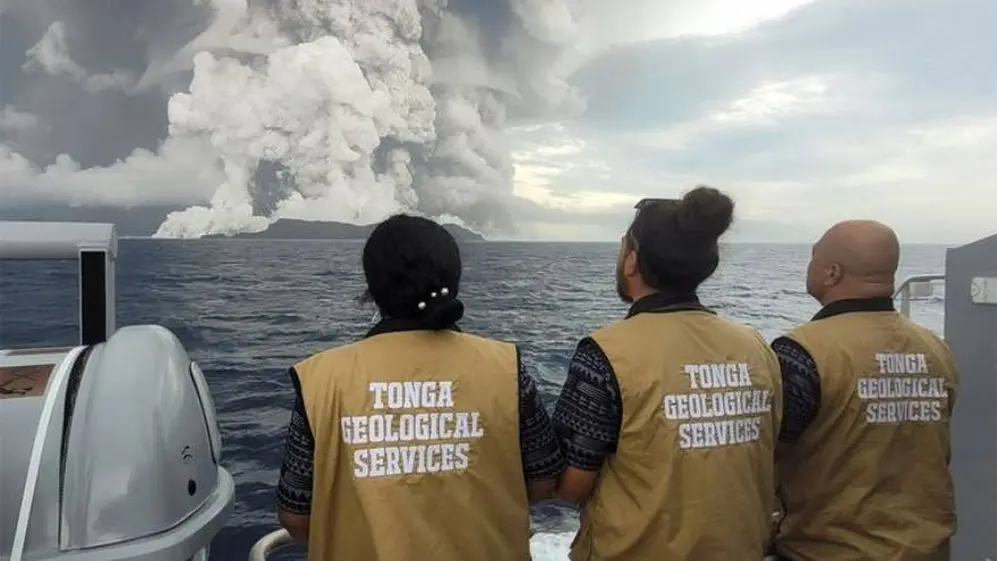 La erupción del volcán
