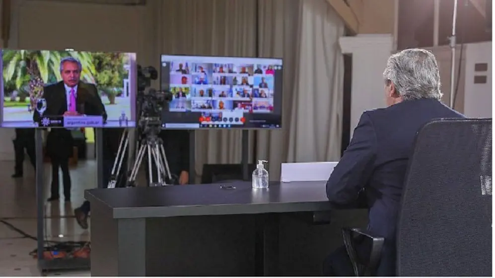 Alberto Fernández habló de la negociación con el FMI e insistió en reformular el sistema financiero mundial