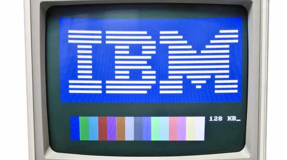 Monitor de la segunda versión de la IBM PCjr.
