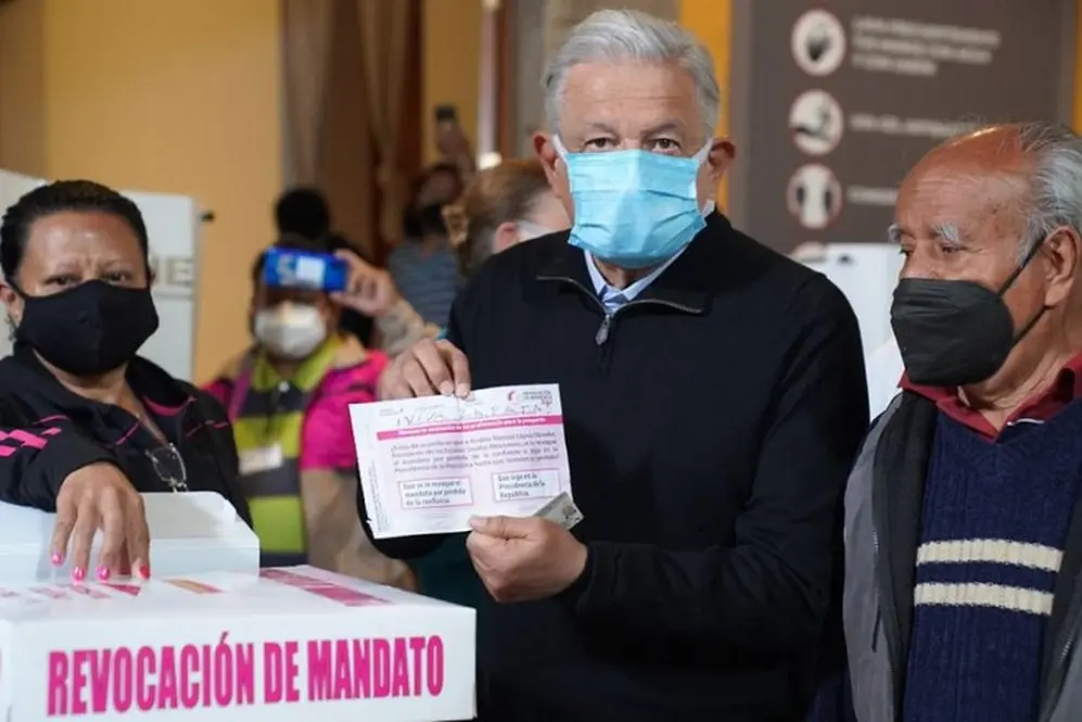 El presidente mexicano obtuvo alrededor de 90% de apoyo en el referendo revocatorio