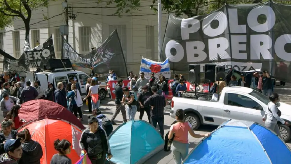 El Polo Obrero, liderado por Eduardo Belliboni, lidera la protesta para visibilizar la situación de los desocupados, justo en la semana de decisiones de política económica