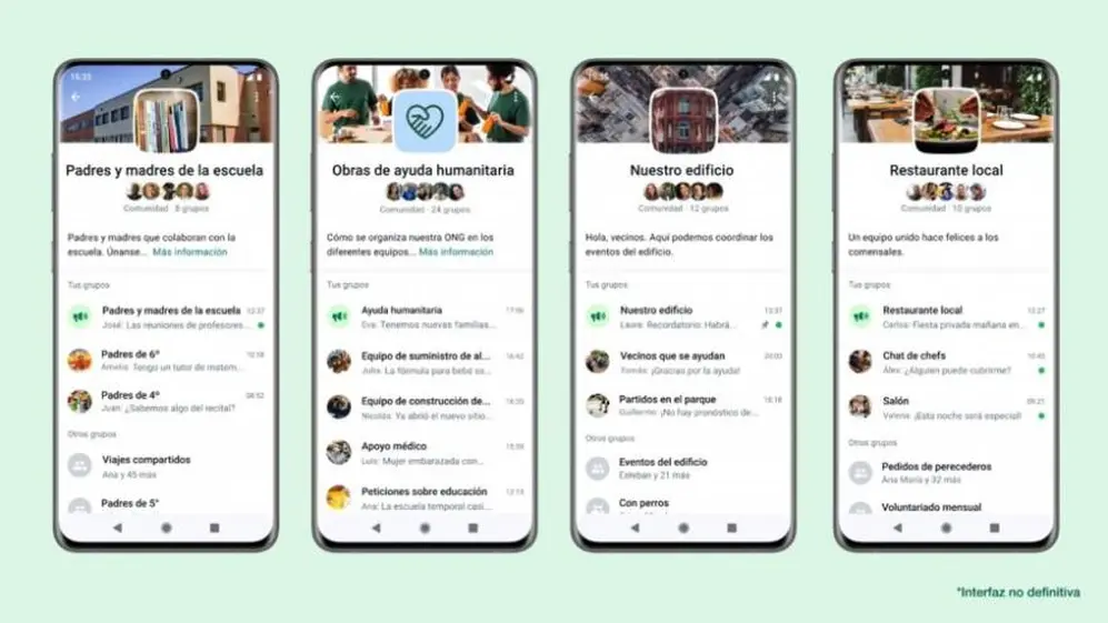 Comunidades es la nueva función que lanó WhatsApp