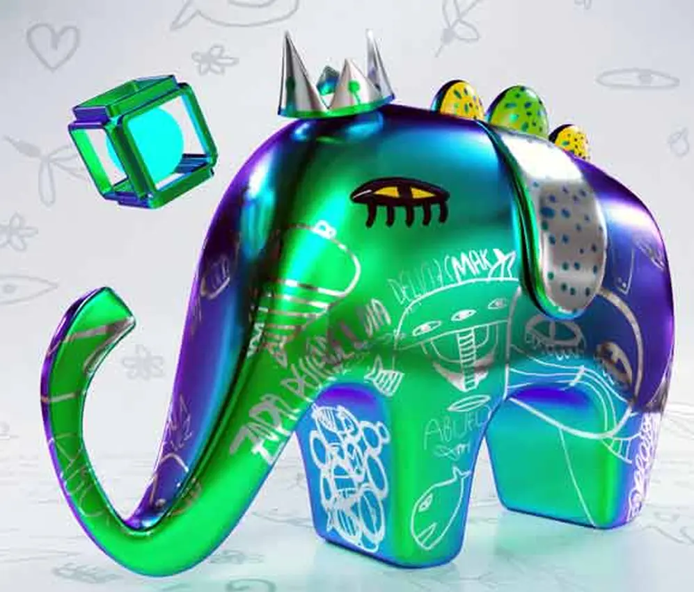NFT del artista Milo Lockett.