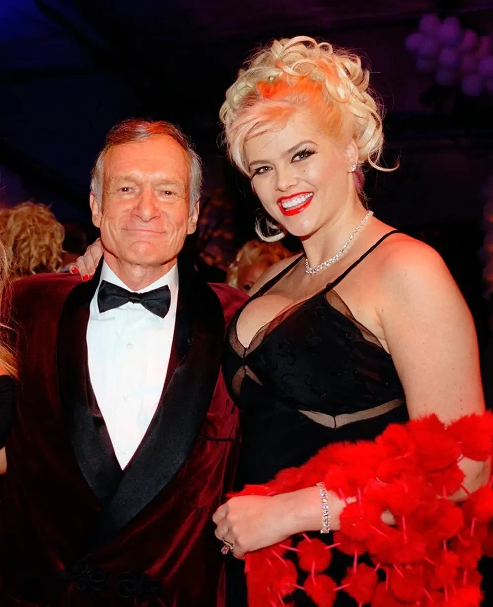 Anna Nicole Smith y Hugh Hefner