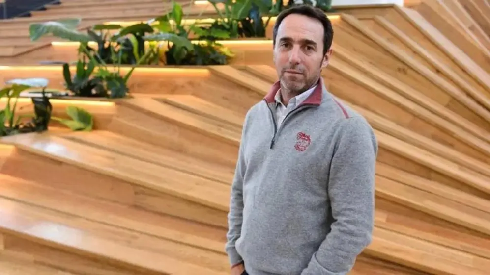 Marcos Galperín en la sede de Mercado Libre en el barrio porteño de Saavedra.