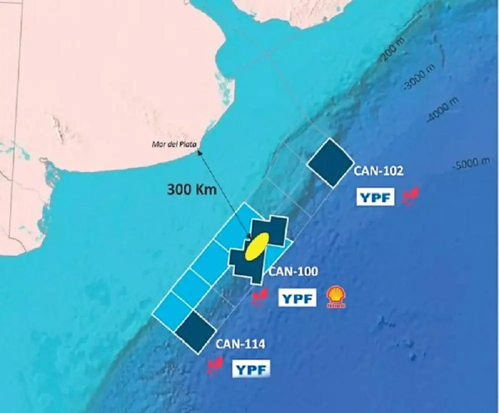 La Cuenca Norte está ubicada a 300 metros de Mar del Plata, mar adentro.