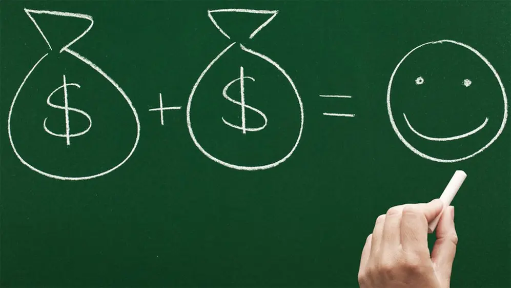 El dinero y la fórmula para la felicidad.