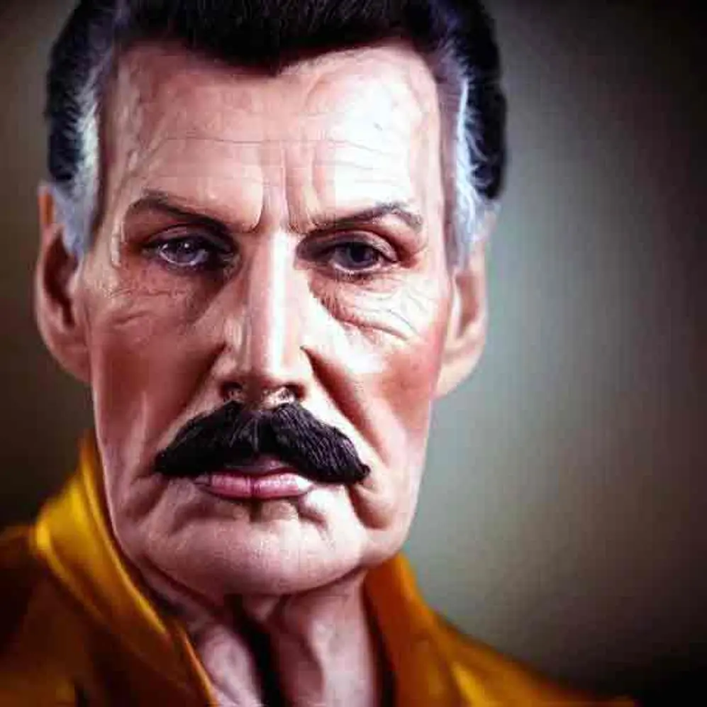 Freddie Mercury según Stable Diffusion.
