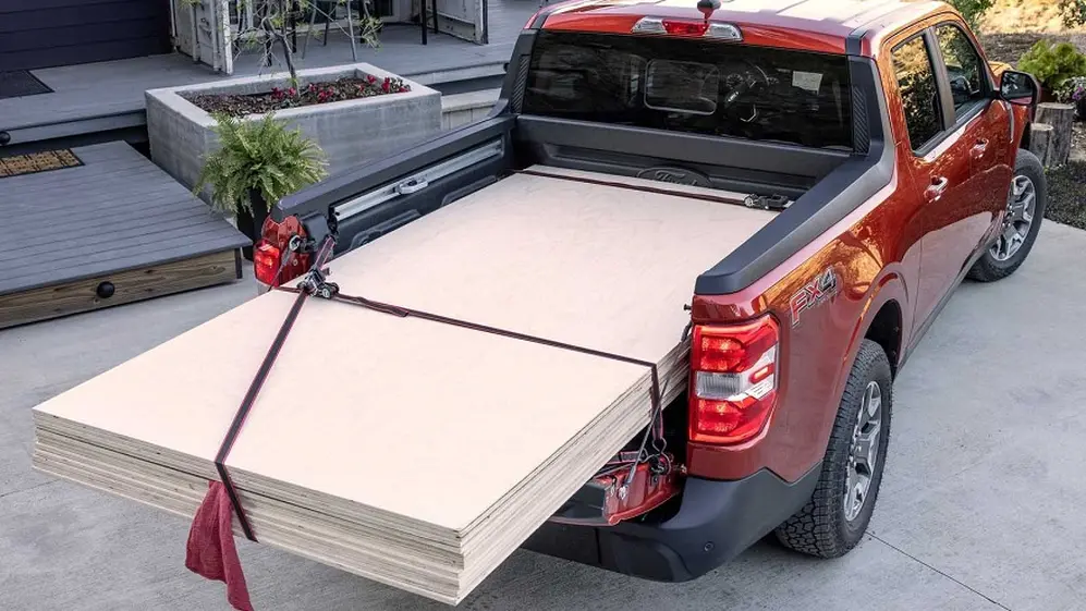 La caja de carga de Maverick es como una mediana.