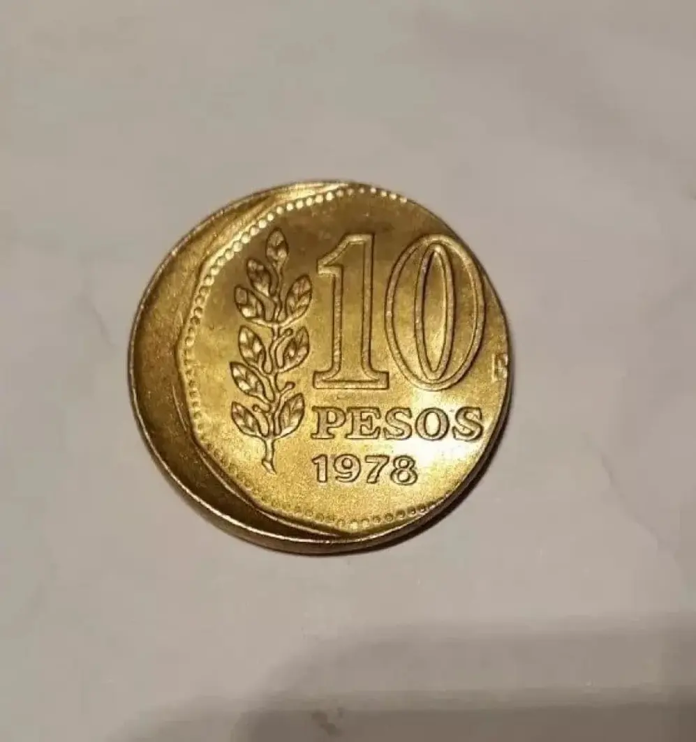 monedas de 10 pesos se compran por $17 mil