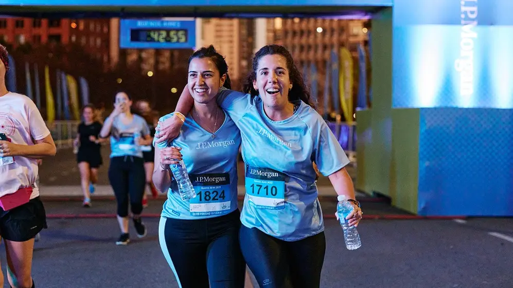 Participantes del J.P. Morgan Corporate Challenge 2022
