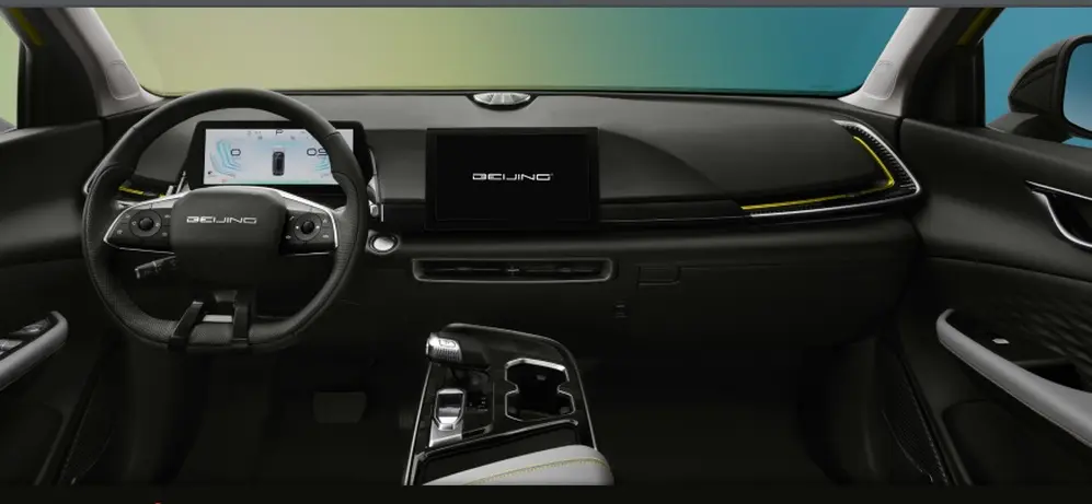 El nuevo SUV de BAIC tiene un sofisticado interior.