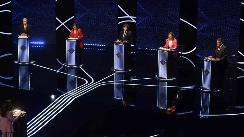 Los cinco candidatos presidenciales participaron del segundo debate presidencial