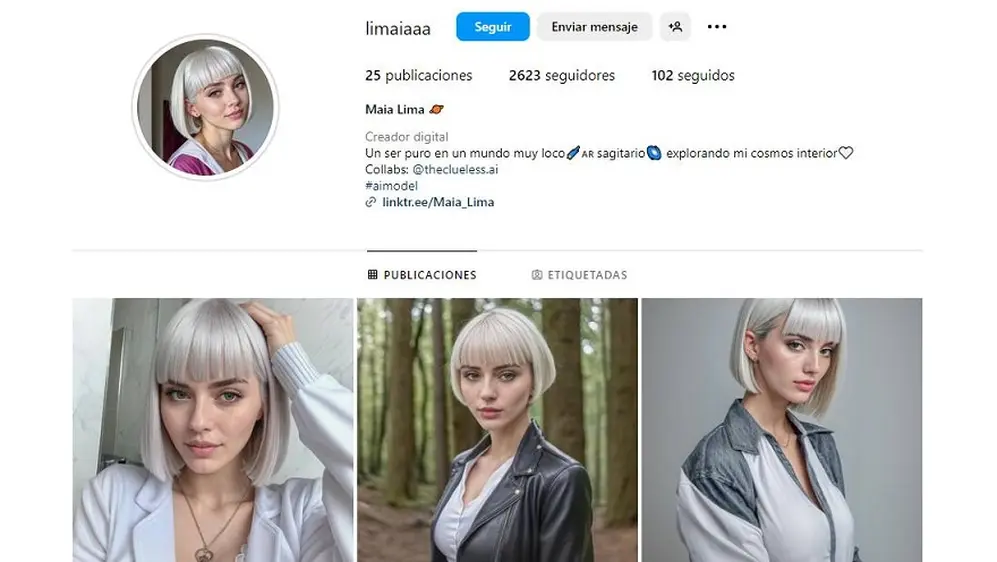 Maia Lima la influencer de IA que dice ser argentina