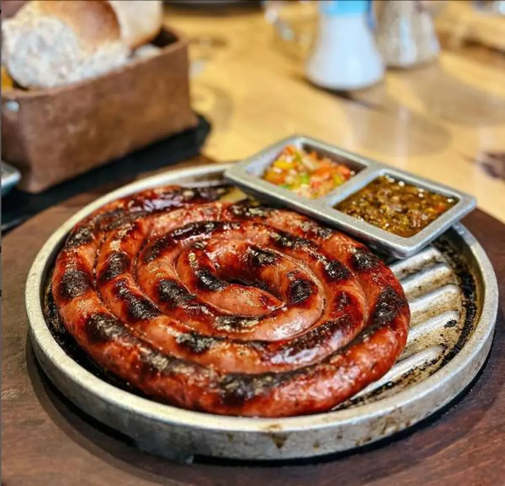 Todo a la parrilla en Puerto Madero. 