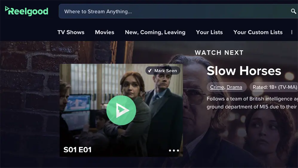 Reelgood ofrece una gran cantidad de opciones entre series y películas.