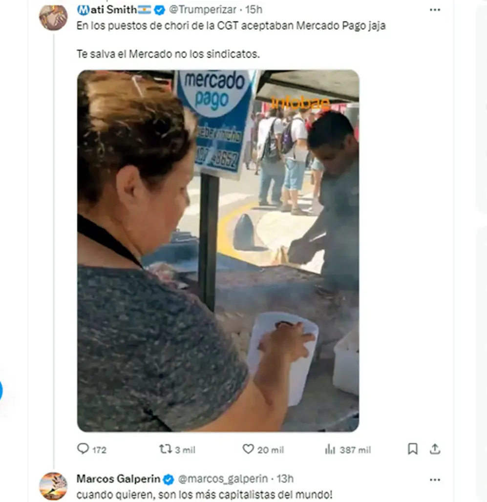 La respuesta de Marcos Galperin.