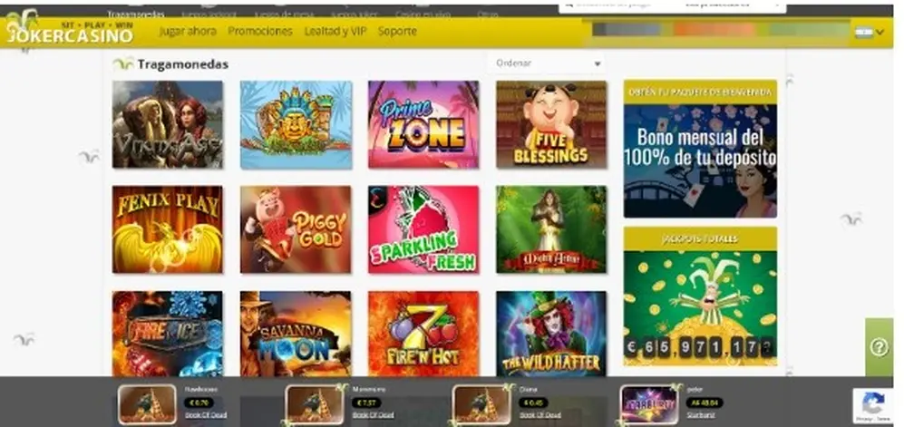 Diversión y fortuna en JokerCasino casino online dinero real