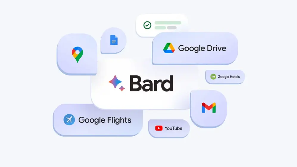 Bard está integrada a múltiples aplicaciones de Google