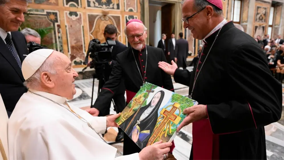 El Papa Francisco fue quien estuvo en la canonización de Mama Antula.