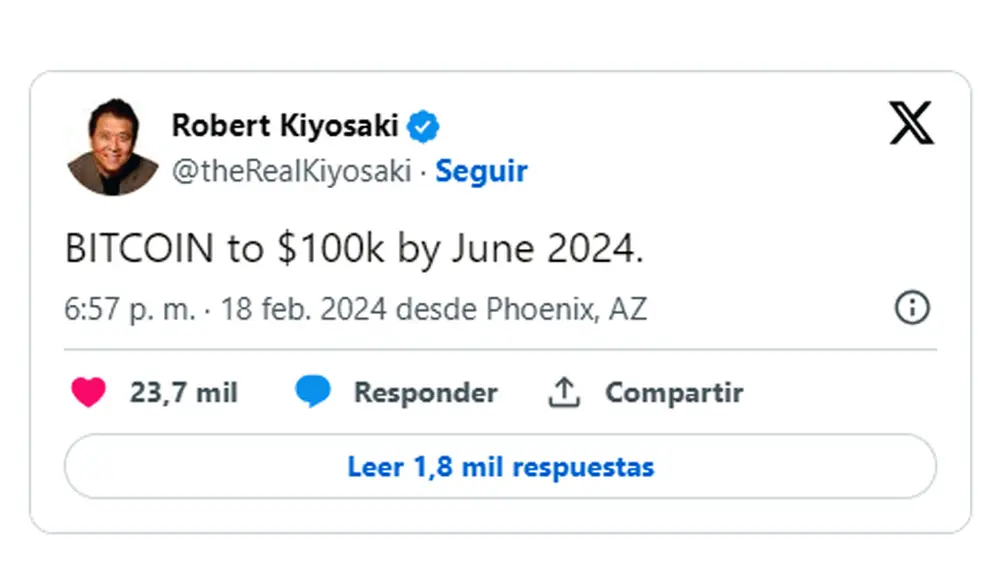 Pronóstico de Robert Kiyosaki.