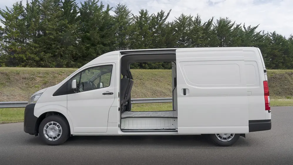 Todos los Hiace están equipados con el motor de Hilux.