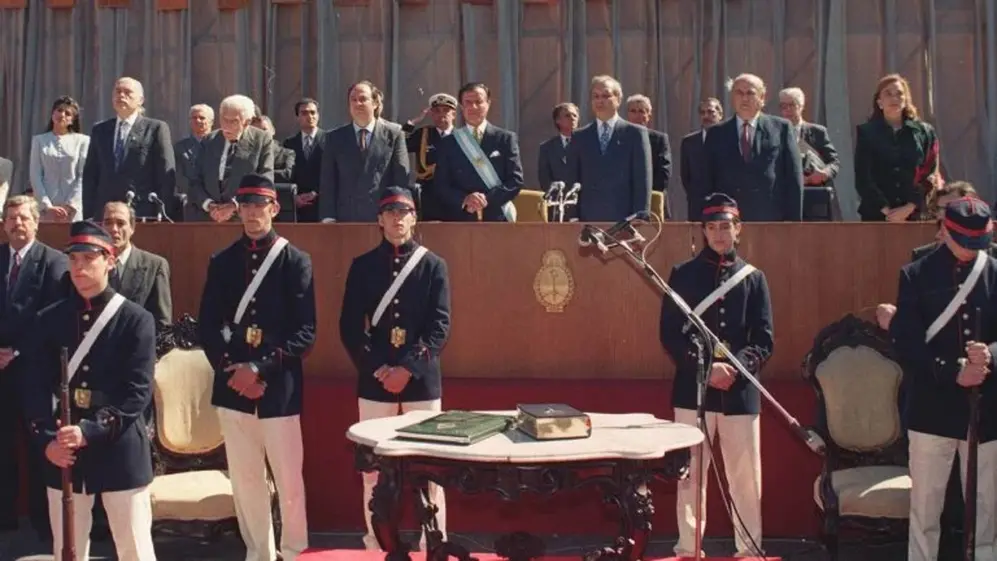 Asunción de Carlos Saúl Menem.