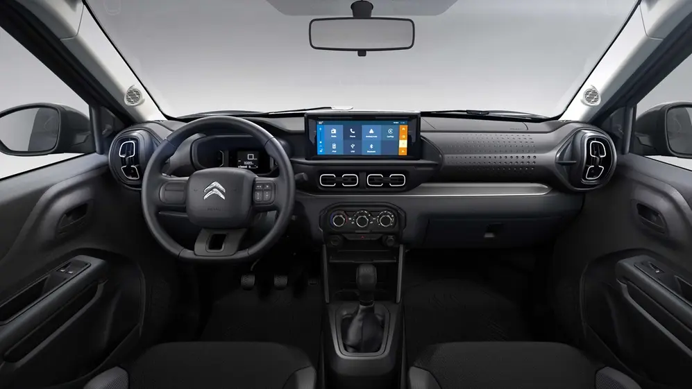 El interior del Citroën C3 es más moderno, con pantalla de 10 pulgadas.
