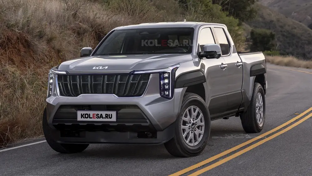 La nueva camioneta de Kia llegaría al mercado en 2025.
