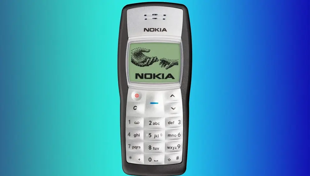 El Nokia 1100 es un ejemplo cabal de un celular tonto.