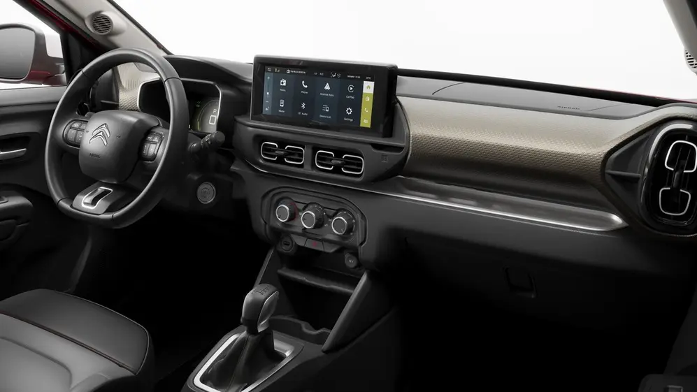 Por dentro, el nuevo Aircross tiene una pantalla de 10 pulgadas.