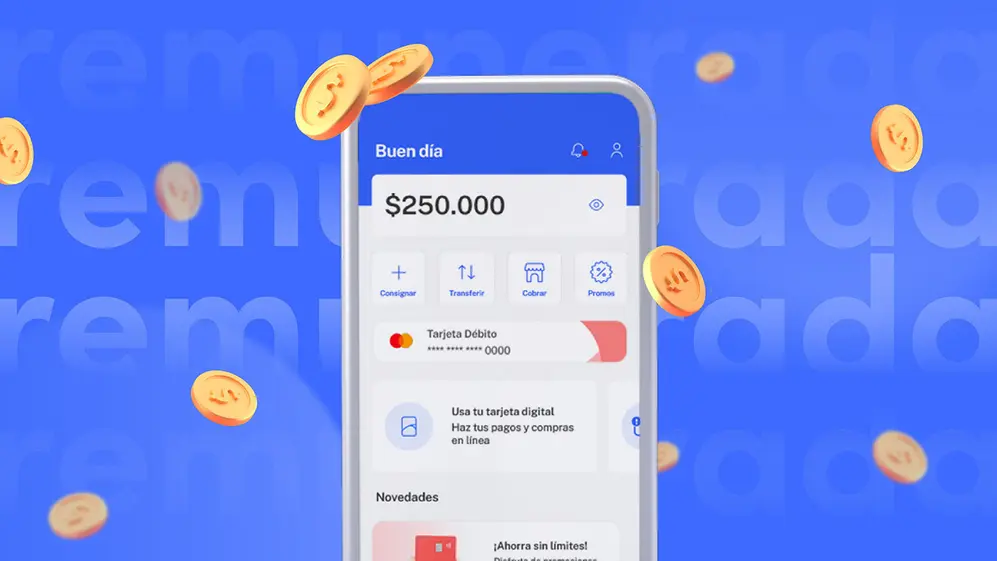 Una cuenta remunerada te permite poner en movimiento tu dinero, generando rendimientos, sin congelar 