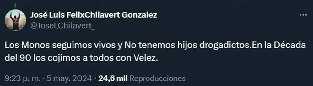 El desubicada y cobarde mensaje de Chilavert al enterarse del fallecimiento de César Luis Menotti