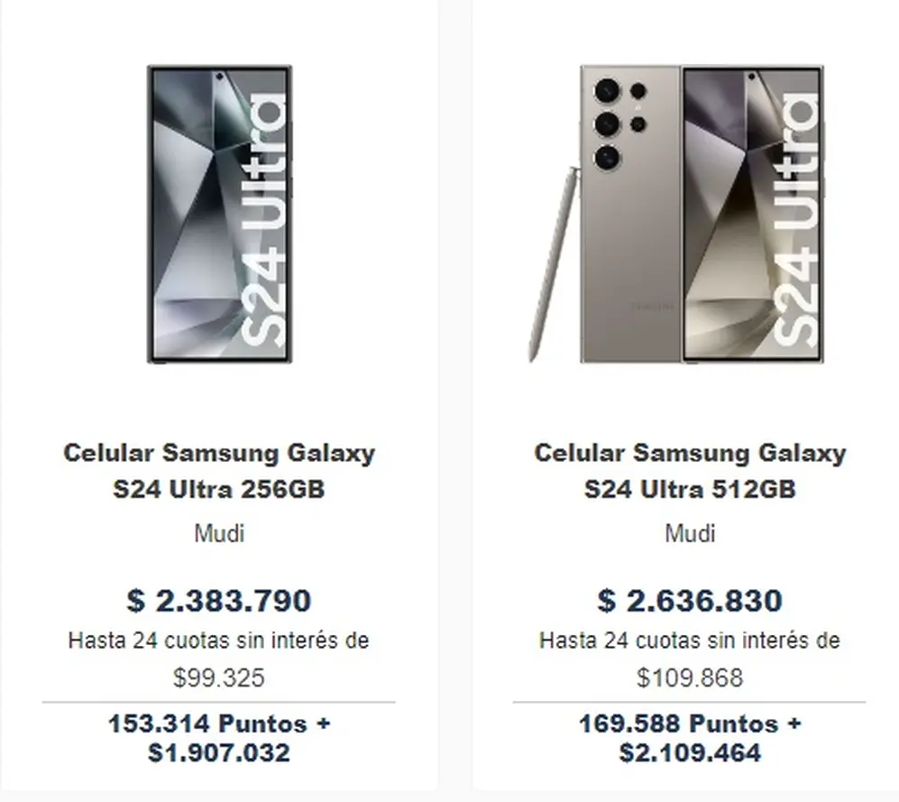 El banco Macro ofrece hasta 24 cuotas sin interés para comprar el Samsung Galaxy S24