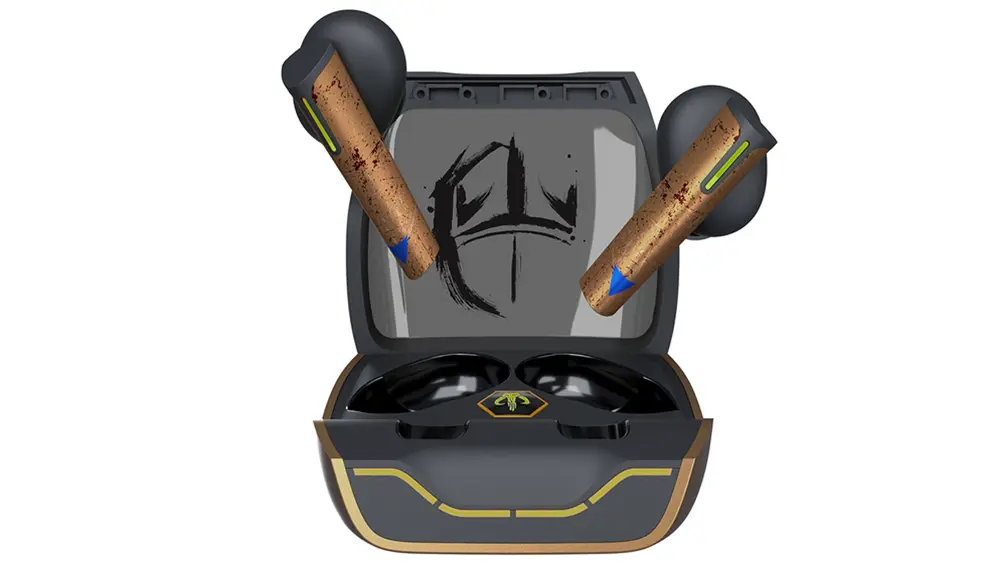 Estos auriculares Primus incluyen motivos de la franquicia The Mandalorian.