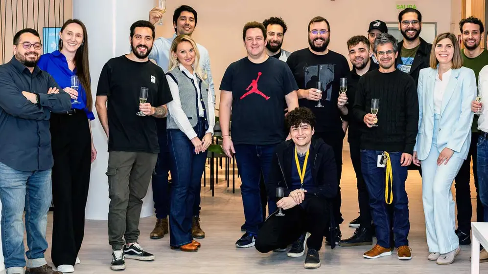 Personal de Trinetix en la inauguración de las oficinas en Buenos Aires.