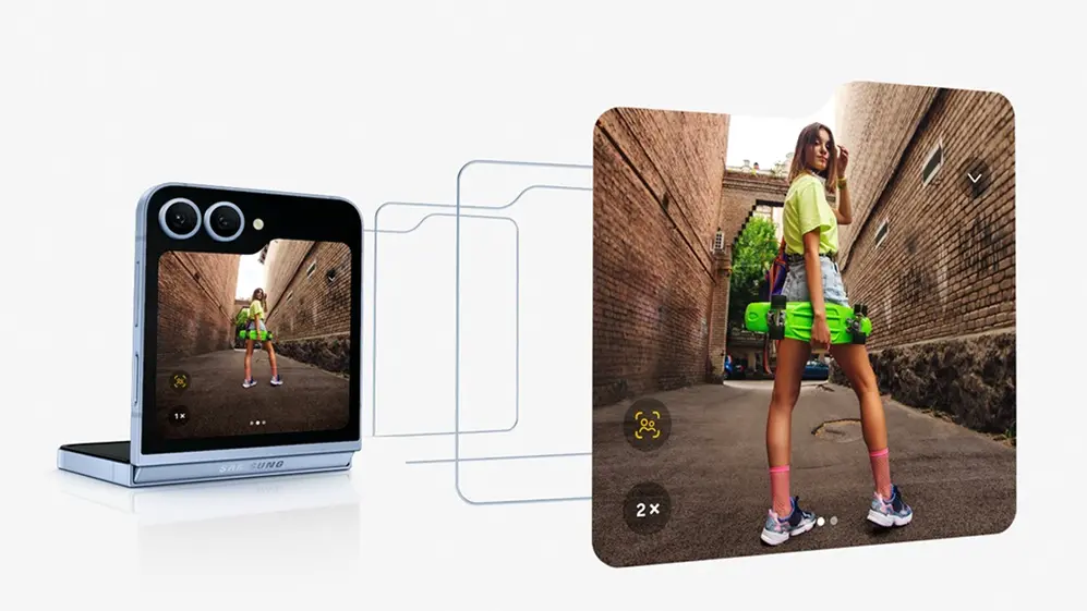 El Z Flip 6 incorpora inteligencia artificial a la edición de fotos.