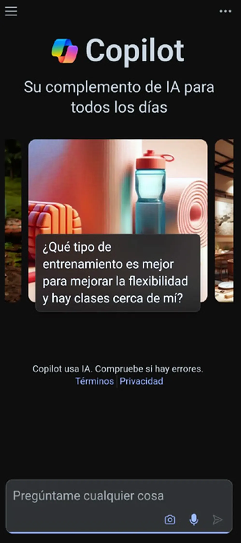 Interacción con Copilot.