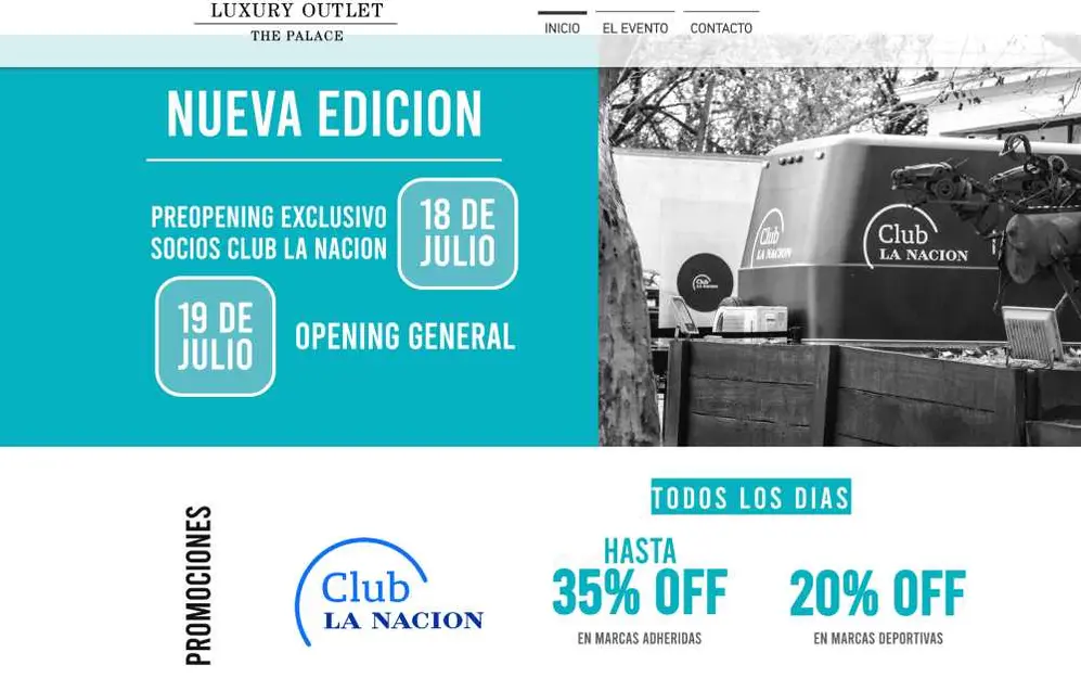The Palace Luxury Outlet tiene descuentos exclusivos con Club La Nación