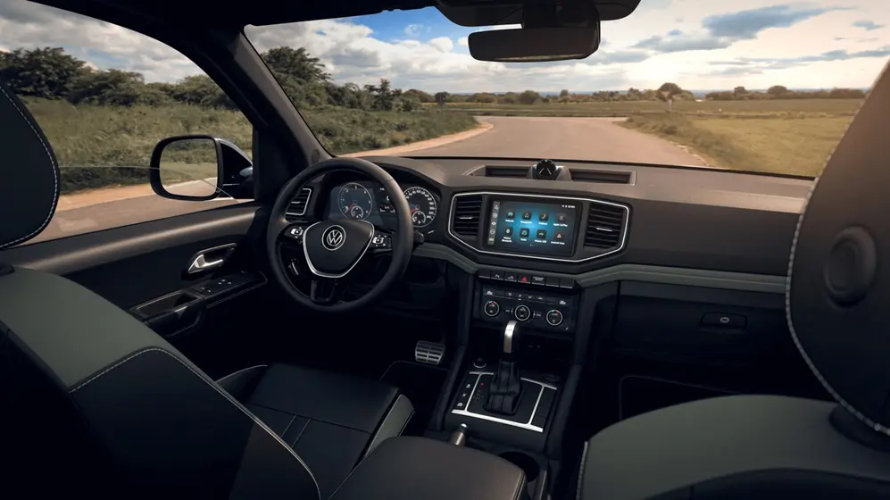 Por dentro, la calidad de la Amarok fue mejorada.