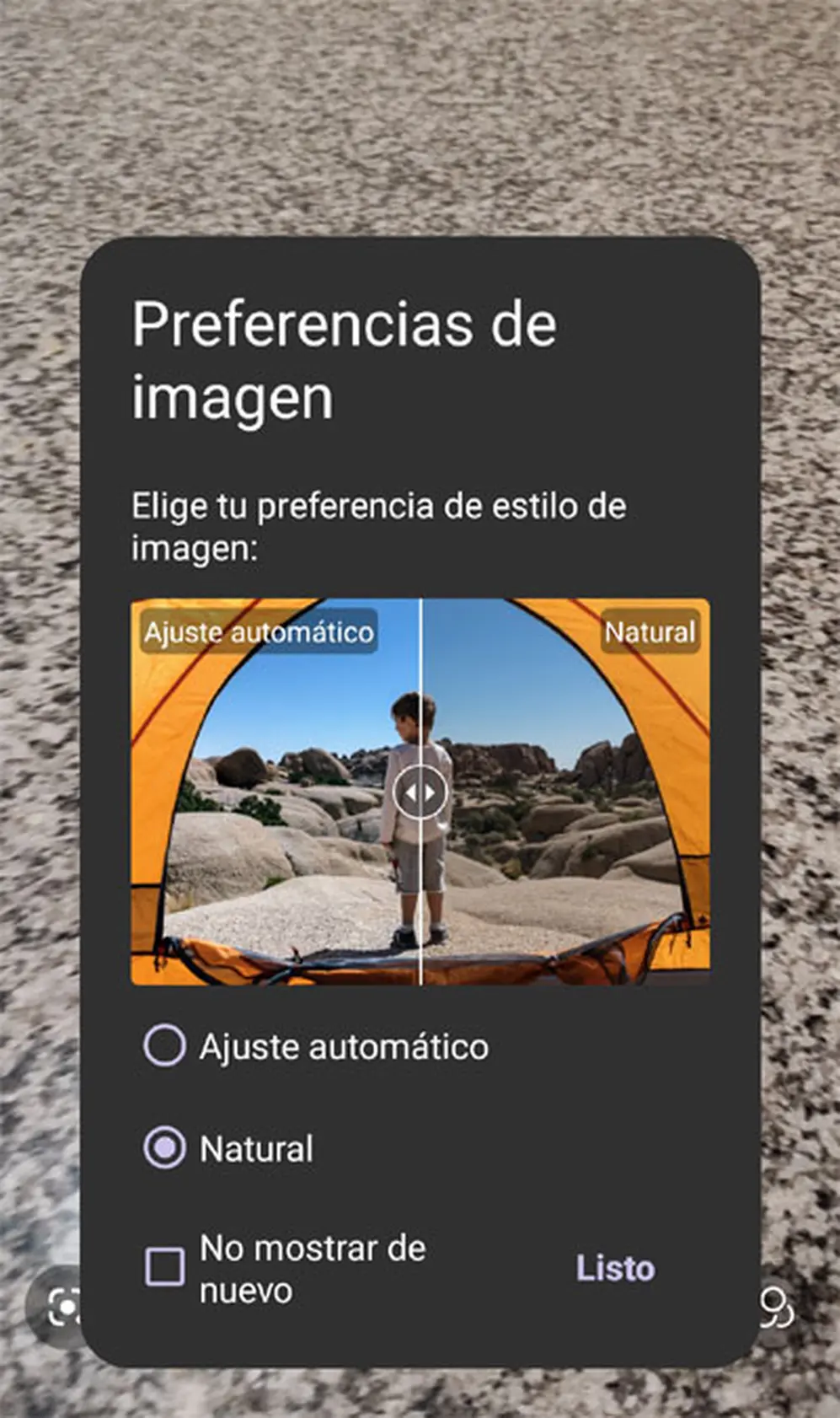 Ajustes de pantalla.
