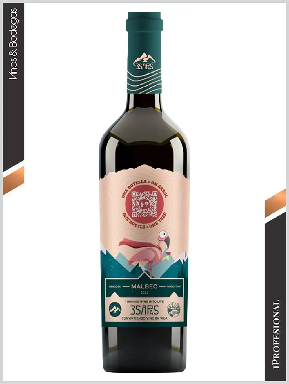 Vino 3Sapas Malbec