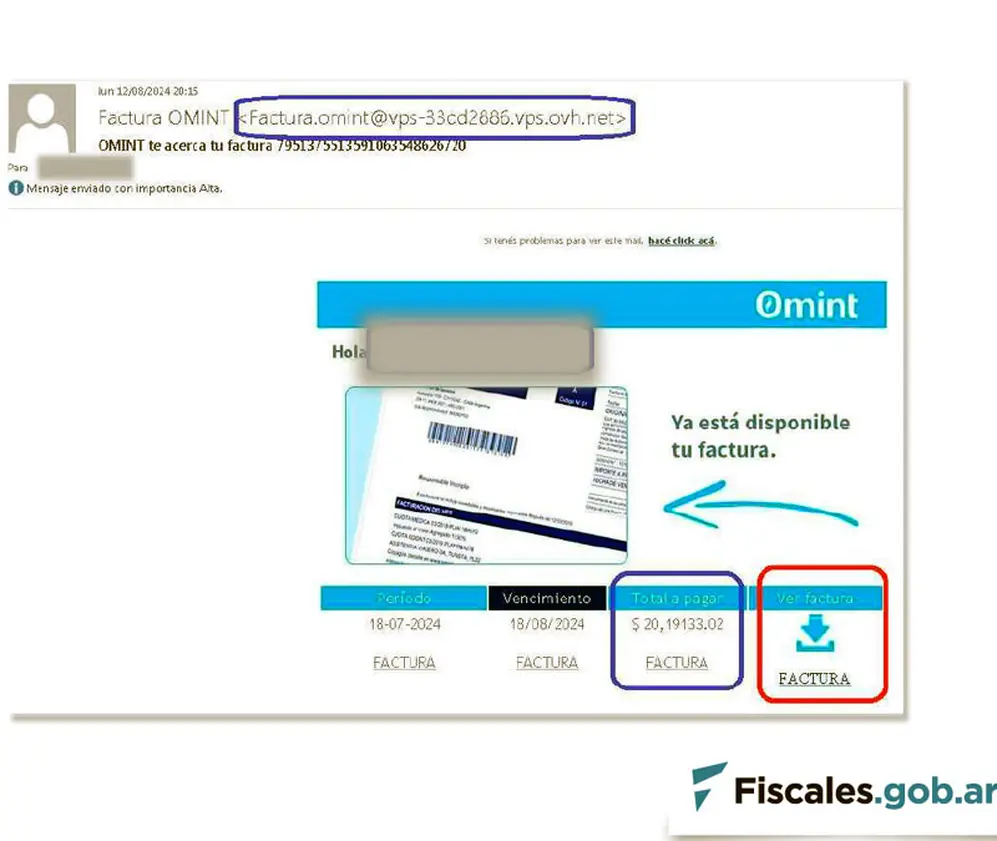 Así se ven los correos electrónicos fraudulentos.